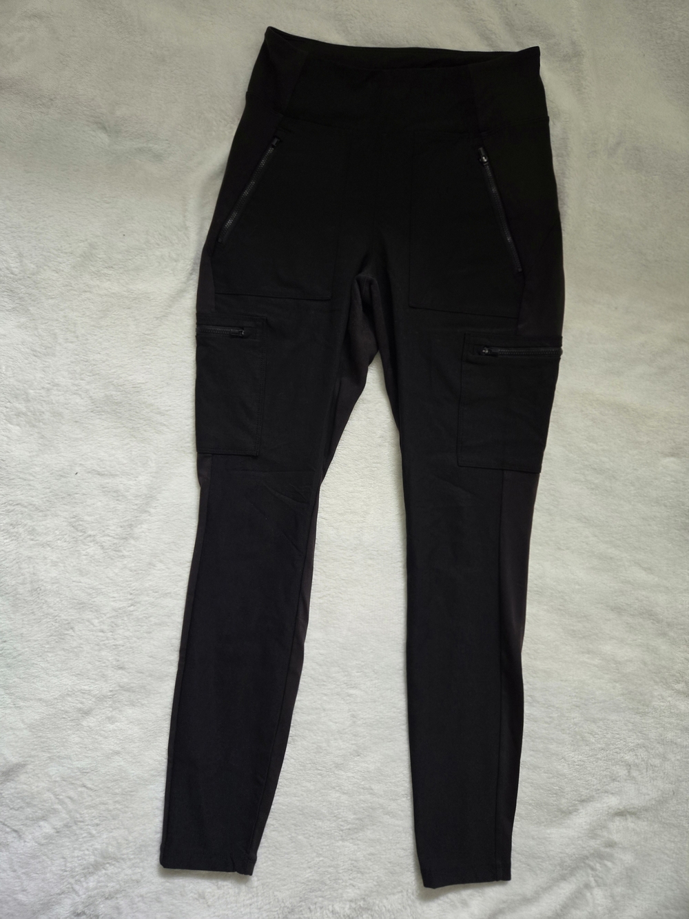 Black High-Waist Cargo Leggings - Women Pants & Jumpsuits